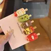 Pinza para el cabello de Helado de Crema Altamente Atractivo, Pinza Creativa y Original de Mini Helado de Chocolate para Flequillo, Pasador Lindo de Dibujos Animados
