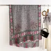 Bufanda de Algodón y Lino Estampada de Cachemir en Bloques de Color, Delgada para Primavera y Otoño, para Mujer, Nuevo Chal Cómodo y de Alta Gama, Protector Solar para la Cabeza