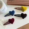 Pinza para el pelo con forma de corazón flocado de hada pequeña Pinza para el pelo con forma de corazón para niña Pinza para el pelo con forma de corazón para niña Pinza para el flequillo Pinza lateral Pinza para pelo roto