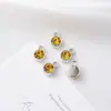 Chapado con Tachuelas de Diamante Piedra de Estrella Colorida Piedra de la Suerte Joyería de Piedra de Nacimiento Accesorios Colgante de Collar DIY Pendientes