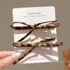 Pinza para el Cabello con Estampado de Leopardo Dulce y Fresca Estilo Coreano Pinza para Flequillo Lateral Pinza para el Cabello Exquisita de Gama Alta Venta al por Mayor