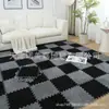 Alfombras de Piso Modernas Minimalistas Empalmadas para la Sala de Estar, Alfombras de Piso Resistentes a las Manchas para Uso Doméstico, Antideslizantes y Fáciles de Mantener, Venta al por Mayor Transfronteriza