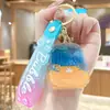 Llavero de Botella de Arena Movediza Hada Delfín, Colgante Exquisito y Lindo de Botella a la Deriva para Coche, Decoración de Mochila, Pequeño Regalo
