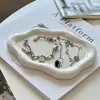 Bandeja de Armazenamento de Joias Minimalista para Comércio Exterior Transfronteiriço Bandeja de Exibição Criativa de Nuvem Branca Ornamento Decorativo Bandeja de Joias