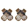 Meias para Pets Mais Vendidas no Exterior, Pacote com Quatro, Meias Antiderrapantes com Solado Macio para Cães Grandes e Pequenos, Protetores de Patas para Filhotes