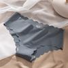 Gelo Seda Cintura Baixa Sexy Tamanho Grande Ondulado Cuecas Femininas Uma Peça Alta Elástica Corpo Sexy Roupa Interior Sem Costura para Mulheres