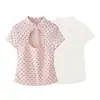Z Estilo Europeo Transfronterizo 2026 Nueva Moda Elegante Ropa para Mujer al por Mayor Cuello Mandarín Abertura Top de Lunares 3067053