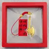 2027 Varios Llaveros con Lámina Dorada, Colgantes Rojos Estilo Chino para Mochila y Coche, Pequeños Regalos del Año de la Oveja