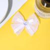 Gravata Borboleta Contas Coloridas Trançado Duplo Acessórios de Joia DIY Adereços de Cabeça para Crianças Acessórios de Roupa Embellishment Semi-Acabado de Pérola