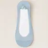 Calcetines de Hilo de Hielo Tipo Barco con Malla, Suela de Algodón, Antideslizantes, Estilo Delgado de Verano, Invisibles de Corte Bajo para Tacones Altos para Mujer, Tallas Grandes