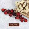 Botón de hebilla para cheongsam, hecho a mano, con forma de oreja de conejo de cuatro ruedas china, hebilla de flor, traje Tang vintage, accesorios de ropa étnica