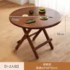 Mesa redonda plegable para uso doméstico, adecuada para apartamentos pequeños, multifuncional, simple y portátil, perfecta para vendedores ambulantes, para comer o para balcones para tomar el té.