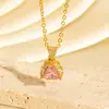 Colar Lindo com Pedras de Diamante de Novo Estilo de Luxo Leve Transfronteiriço para Mulheres, Joia Elegante Corrente para Suéter Zircônia Geométrica Redonda de Alta Qualidade para Mulheres