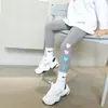Pantalones de Tiburón para Niñas 2024 Nuevo Primavera y Otoño Leggings de Amor Pantalones para Niños Pantalones de Bebé Niña Barbie Otoño Delgados