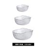 Prato de Frutas Criativo Japonês Tigela de Salada Transparente Borda Dourada Lótus Azul Névoa Simples Casa Hotel Tigela de Prato Frio Conjunto Lavador de Chá