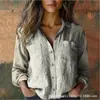 Camisas Amazon Estilo Europeu e Americano Promoção Outono e Inverno Retro Floral Estampa Digital 3D Manga Longa Feminina Artístico Retro Gola Lapela