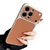 Funda minimalista de gran ventana con textura de cuero adecuada para iPhone 17 Pro Max, Apple 16 funda protectora anticaída transfronteriza 15