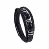 Pulseira de Pedra Olho de Tigre Europeia e Americana de Venda Quente Transfronteiriça para Homens, Pulseira de Pedra Natural de Corda Multicamada com Fecho Magnético, Joia de Pulseira de Obsidiana