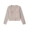 Venta al por mayor transfronteriza Ropa europea y americana Otoño 2025 Nueva moda Chaqueta corta suave casual versátil holgada