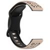 Adecuado para Huawei Gt4/5 Samsung Huawei Garmin Correa de Silicona de Liberación Rápida Bicolor con Estampado de Leopardo Correa de 18/20/22 mm