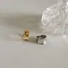 JZ95 anillo de apertura geométrica lisa para mujer s925 plata de ley textura simple industria pesada Corea Puerta Este tendencia viento frío