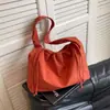 Bolsa de Nylon com Cordão da Moda para Mulheres Ins Estilo K Versátil Bolsa de Ombro/Axila Grande Capacidade Bolsa Tote para o Dia a Dia Casual