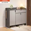 Gabinete para Zapatos para Entrada de Casa Pasillo Almacenamiento Gabinete Integrado Gabinete para Entrada de Apartamento Pequeño a Prueba de Polvo con Puerta Zapatero