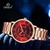 Relógio Masculino Multifuncional de Moda ORSGA Casual de Fábrica Transfronteiriço com Pedras Strass Calendário Lunar À Prova D'água Relógio de Quartzo