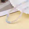 Cuentas Cuadradas de Ágata de 5.5*5.5mm con Color Añadido Piedra Natural Cuentas Sueltas Hechas a Mano para Manualidades de Cuentas Materiales de Cristal Aguamarina