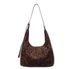 Bolso Tote de Moda Retro con Estampado de Leopardo para Mujer, Nuevo Estilo Coreano Otoño/Invierno 2026, Casual, para Viajar, Gran Capacidad, Bolso de Hombro