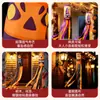 Decoración colgante de banderín de calcetín de viento de Halloween, accesorios para la ambientación de escenas de fiesta de calabaza que realzan la atmósfera, adorno colgante de puerta aterrador