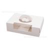 Caja Portátil Grande de Cuatro a Seis Compartimentos para Rollo de Pastel, Magdalenas, Cajas de Snacks, Caja Transparente para Empaque de Postre de Tostada