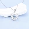 Collar con colgante de plata con forma de molino de viento, estilo Joker, flor de ciruelo, cadena de clavícula femenina, venta directa, oferta en vivo