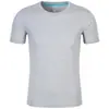 Nova Camiseta de Manga Curta Primavera 2025 Casual Cor Lisa Moda Roupa de Trabalho Adequada para Jovens e Meia-Idade Dia de Verão