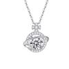 Colar de prata S925 com diamantes Mosan universo planeta colar feminino design de luxo leve sentido ins corrente de clavícula sênior atacado