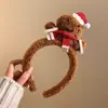 Diadema de Disfraz Navideño Súper Hada Diadema de Cuernos Navideños Tarjeta de Árbol de Navidad Linda Actividad de Tarjetas Muestra de Fotos Adorno para la Cabeza