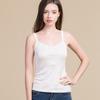 "Procesamiento y Personalización" Camisola de Seda Huaye para Mujer, Ropa Interior y Exterior de Encaje, Top sin Mangas de Seda de Morera