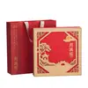 Caixa de Presente para Embalagem de Bolinho da Lua do Festival do Meio Outono de 2026, Caixa Vazia, Design Tradicional Chinês com Tampa e Base, Caixa de Presente para Embalagem de 8 Bolinhos da Lua