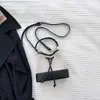 Bolsa Saco Estilo Coreano Cordão Plissada Nicho Artística Pequena de Mão para Mulheres Lona Patch PU Fashionável de Ombro Único Transversal Pequena