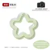Accesorios para joyería DIY: 30mm acrílico transparente, colgantes y materiales para llaveros con forma de estrella de cinco puntas de colores, flor y flor de ciruelo
