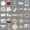 50 pegatinas del álbum folklore de Taylor cantante europea y americana Taylor impermeables decorativas para teléfono móvil se pueden pegar pegatinas de pegamento