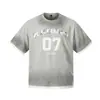 Jia Yiku 2026 Nueva Camiseta de Algodón Puro de Manga Corta Estilo Americano de Marca de Moda Falsa de Dos Piezas Camiseta Deportiva Personalizada con Inyección de Tinta para Hombre