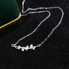 Collar de Plata Esterlina 925 Sansheng Albaricoque para Mujer 2024 Nueva Entrada Lujo Cadena de Plata Regalo de Cumpleaños para Novia con Precio de Envío Gratis