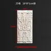 Moldura de Puerta con Aplique de Madera Maciza Estilo Europeo, Decoración Rectangular tallada con Flores, Adorno de Columna Romana, Capitel y Base Semicirculares