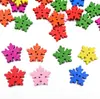 Botones de Madera Coloridos de Flor de Ciruelo de 15/20 mm en Stock, Varios Accesorios de Ropa de Animales de Dibujos Animados, 100/Paquete