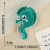 Parche de Agujero con Logo Bordado Duoku Listo para Usar Animal Marino Dibujos Animados Bordados Pegatinas Joyería DIY Accesorios para Ropa Pegatinas de Tela