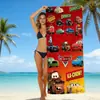 Toalla de Playa para Niños con Temática de Dibujos Animados Cars Mcqueen Toalla de Playa para la Costa Toalla de Baño de Microfibra