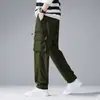 Pantalones casuales nuevos de primavera/otoño para hombre de Amazon transfronterizos, con múltiples bolsillos, diseño versátil, estilo moderno, ajuste cómodo y corte recto, disponibles para venta al por mayor