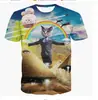 Camiseta Casual Creativa de Manga Corta para Hombre 2026, Exclusiva de Moda para Comercio Exterior de Hombres, Disponible para Dropshipping