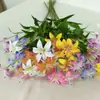 Fábrica de Flores Preferencial Transfronteiriça Flor Única 3 Flores Lírio Pequeno Jardim Falso Cenário de Engenharia Florestal Arranjo de Flores DIY